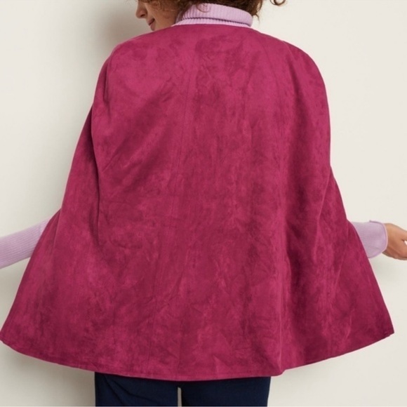 Anthropologie Andersen & Lauth Fuchsia Poncho/Cape - Picture 2 of 9
